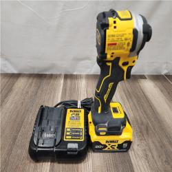 AS-IS- DeWalt 20V MAX ATOMIC 1/4 in. Cordless Brushless 3-Speed Impact Driver Kit (Battery & Charger)