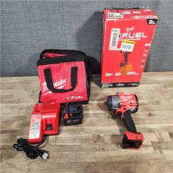 HOUSTON LOCATION - AS-IS (APPEARS LIKE NEW) Milwaukee M18 1/2 in. Cordless Brushless High Torque Impact Wrench Kit (Battery & Charger)