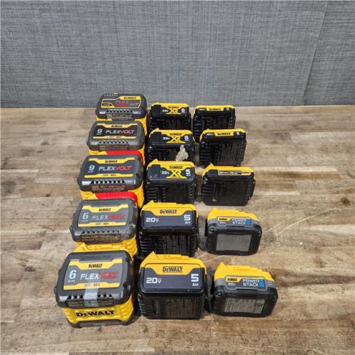 HOUSTON LOCATION - AS-IS DEWALT BATTERY PACK QTY - 15