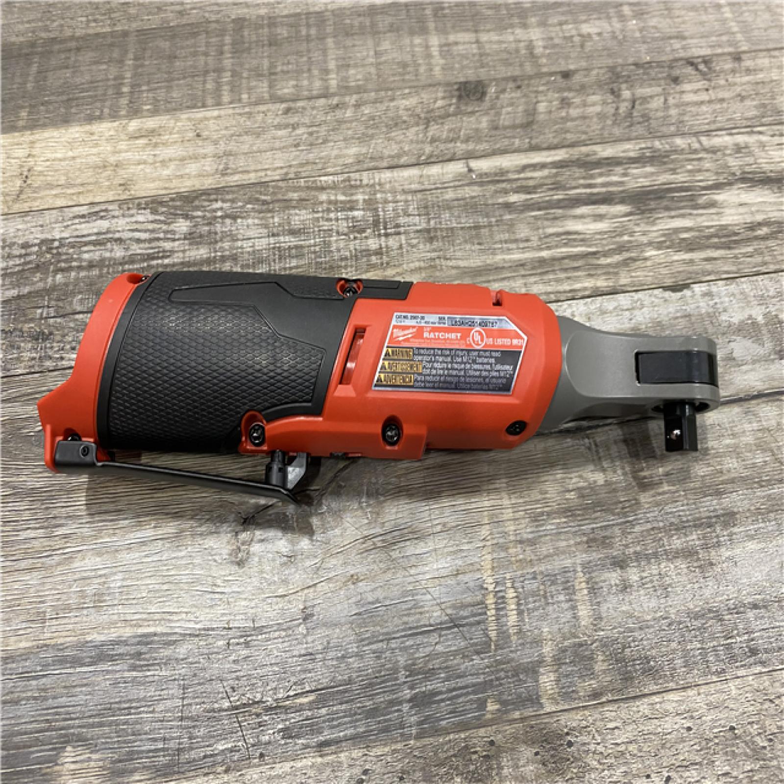 AS-IS Milwaukee FUEL 12-Volt Lithium-Ion Brushless Cordless High Speed 3/8 in. Ratchet (Tool-Only)