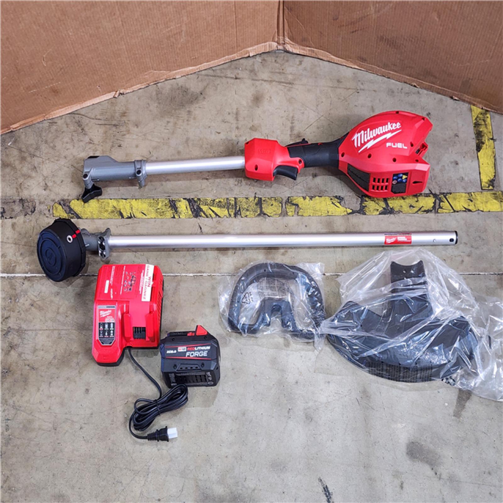 HOUSTON LOCATION - AS-IS (APPEARS LIKE NEW) M18 FUEL 18V 16 in. Brushless Cordless Battery Powered String Trimmer W/QUIK-LOK Attachment Capability & 8.0 Ah Battery