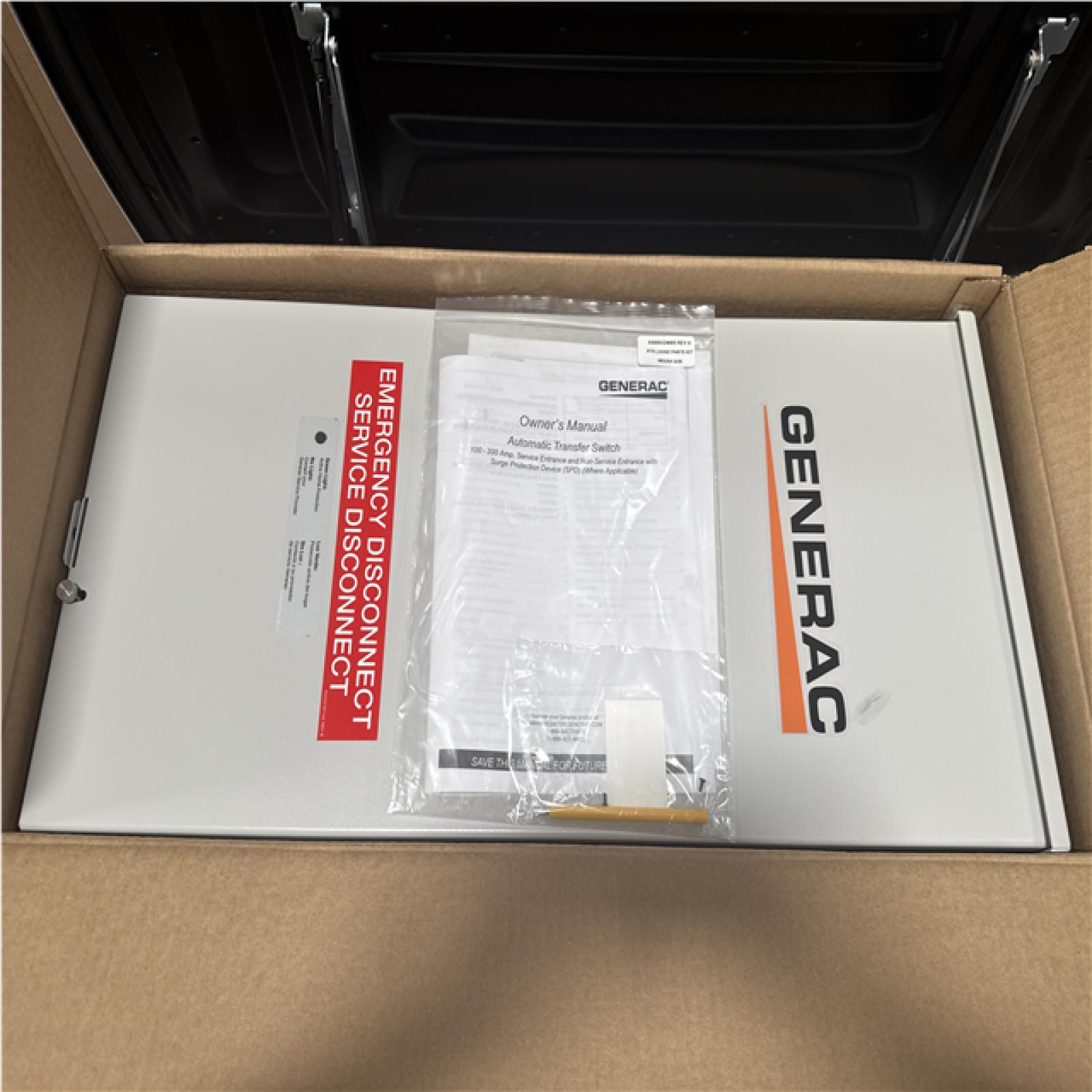 CALIFORNIA AS IS GENERAC 24KW GENERATOT WITH TRANSFER SWITCH