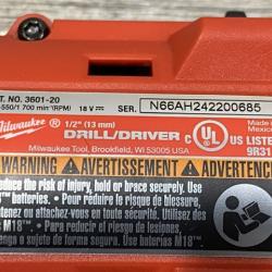 AS-IS Milwaukee 18V Lithium-Ion Brushless Cordless 1/2 in. Compact Drill/Driver Kit