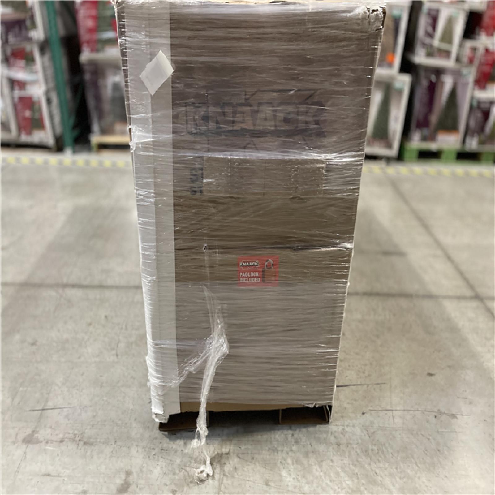 DALLAS LOCATION -Knaack 49 in. W x 30 in. L x 72 in. H, Steel Jobsite Storage Piano Box with Lock