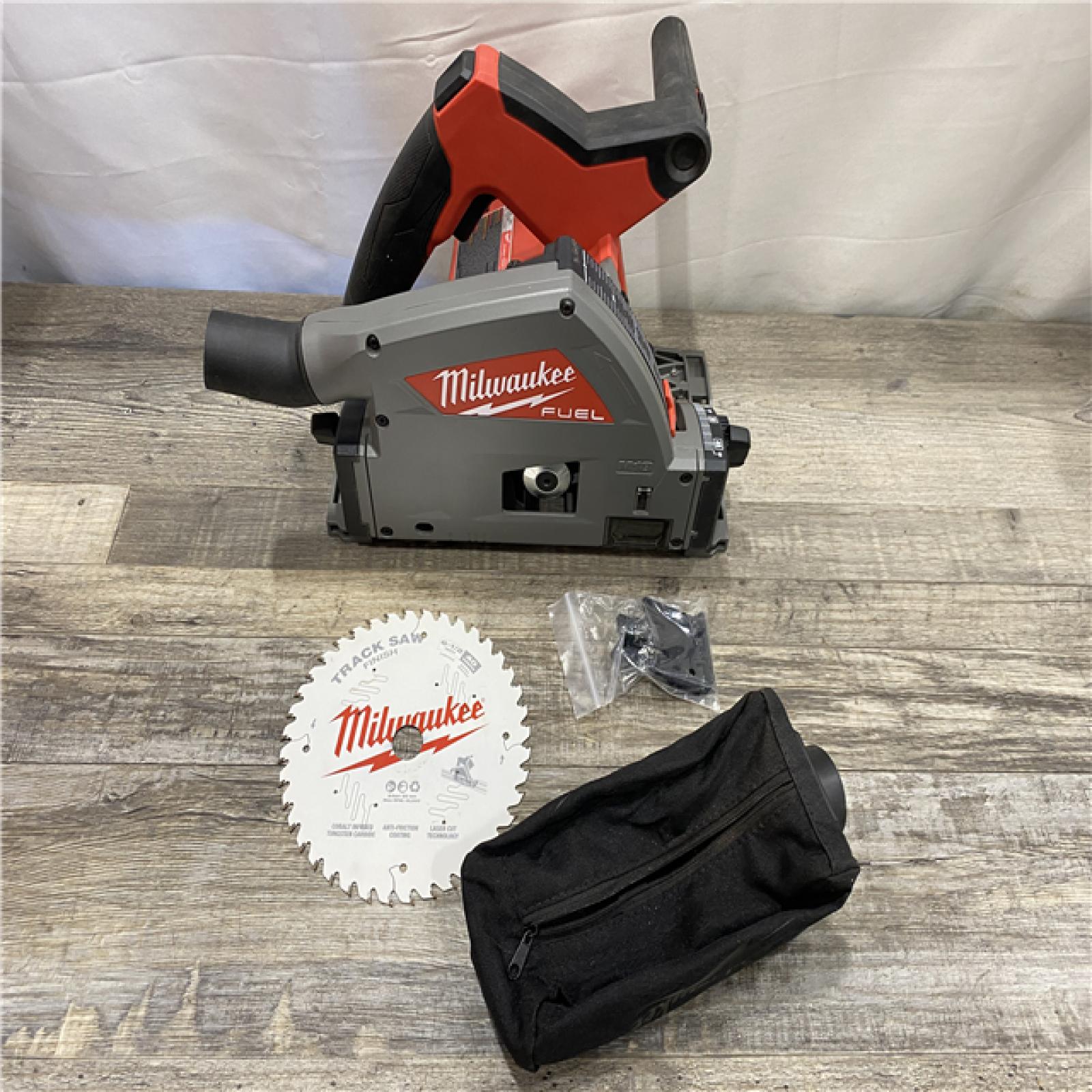 AS-IS Milwaukee  FUEL 18V Lithium-Ion Cordless Brushless 6-1/2 in. Plunge Cut Track Saw (Tool-Only)