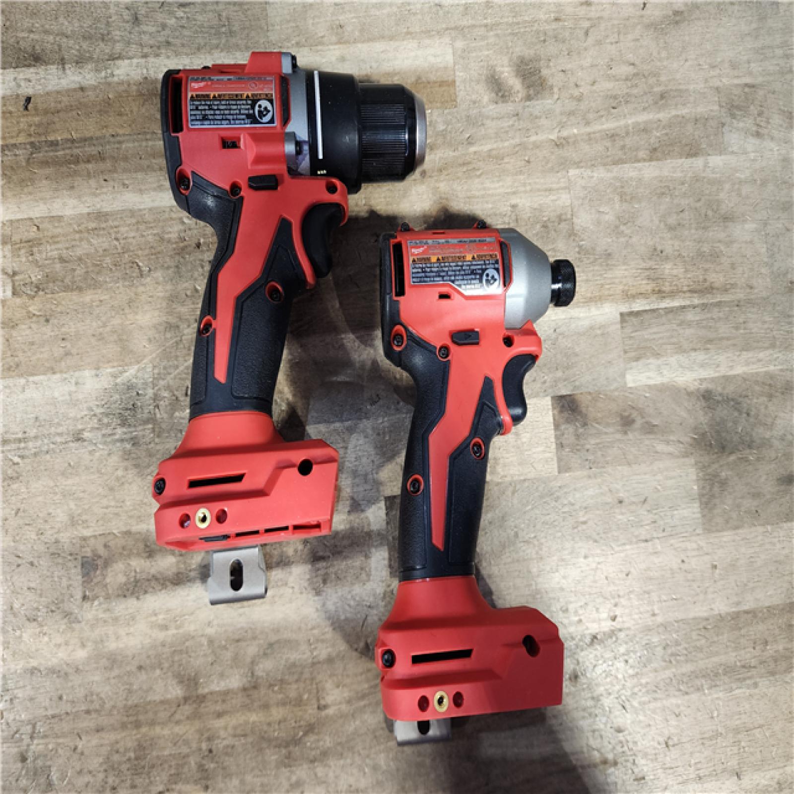 HOUSTON LOCATION - AS-IS Milwaukee M18 18V Lithium-Ion Brushless Cordless Compact Drill/Impact Combo Kit (2-Tool) W/(2) 2.0 Ah Batteries  Charger & Bag