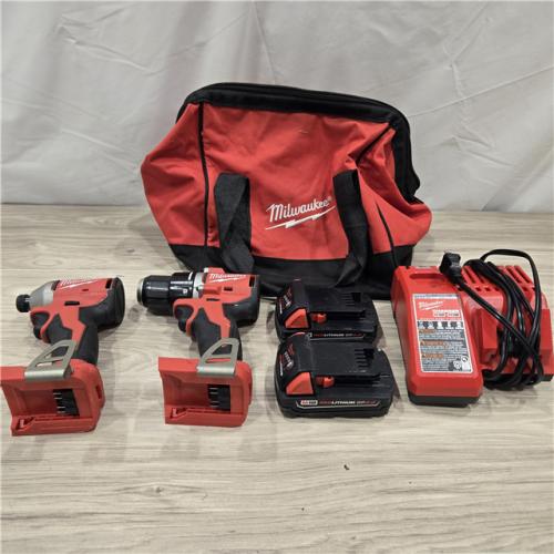 AS-IS Milwaukee M18 Compact Brushless 2-Tool Combo Kit