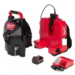 NEW! - Milwaukee M18 Fuel 18-Volt Lithium-Ion Brushless Cordless Drain Cleaning 3/8 in. Switch Pack Sectional Drum System Kit