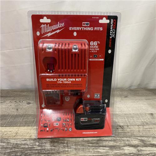 NEW - Milwaukee 18-Volt Lithium-Ion XC Starter Kit with One 5.0Ah Battery and Charger