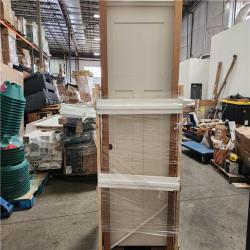 Phoenix Location JELD-WEN 28 in. x 80 in. 3 Panel Craftsman Primed Left-Hand Smooth Solid Core Molded Composite MDF Single Prehung Interior Door Pallet (5 Doors)