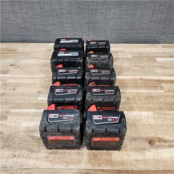 HOUSTON LOCATION - AS-IS MILWAUKEE BATTERY PACK QTY - 10