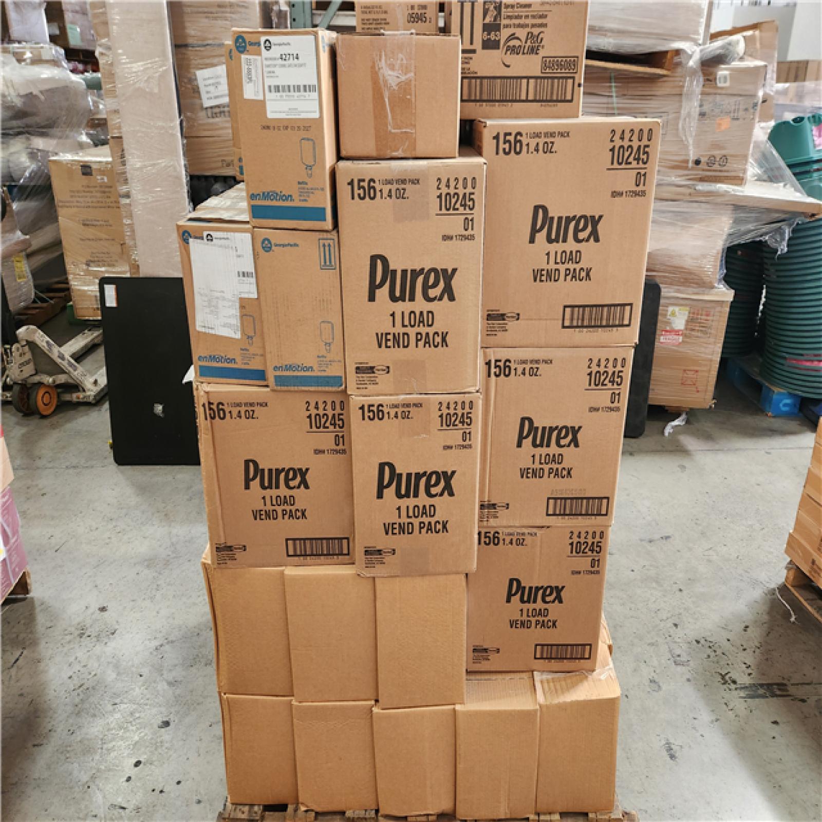 Phoenix AS-IS Mixed Pallet of Cleaning Detergents, Soaps and Dispensers