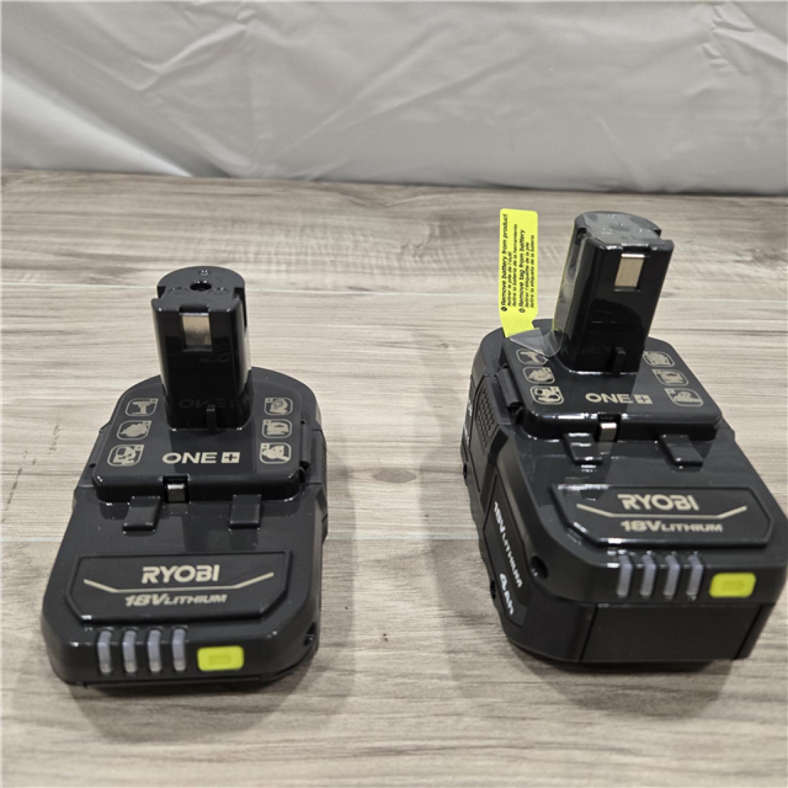 LIKE NEW! - Ryobi ONE+ 18V Li-Ion Starter Kit - 4.0 Ah Battery  2.0 Ah Battery  Charger