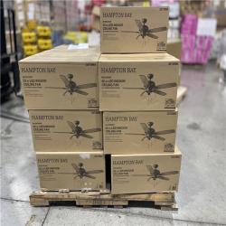 DALLAS LOCATION- Rockport 52 in. Oil-Rubbed Bronze Cherry/Walnut Blades LED Ceiling Fan PALLET-(20 UNITS)