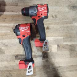 HOUSTON LOCATION - AS-IS Milwaukee FUEL 18V Lithium-Ion Brushless Cordless Hammer Drill and Impact Driver Combo Kit