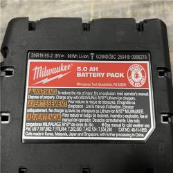 AS-IS Milwaukee 18-Volt Lithium-Ion XC Starter Kit with One 5.0Ah Battery and Charger