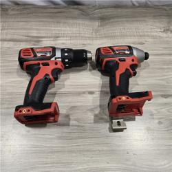 LIKE NEW! - Milwaukee 18V Cordless Brushed 2-Tool Drill/Driver and Impact Driver Kit