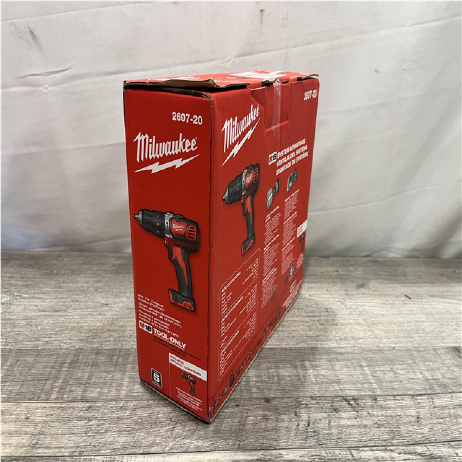 NEW - Milwaukee 18V Lithium-Ion Cordless 1/2 in. Hammer Drill/Driver (Tool-Only)