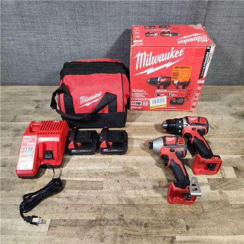HOUSTON LOCATION - AS-IS Milwaukee 18V Lithium-Ion Cordless Drill Driver/Impact Driver Combo Kit