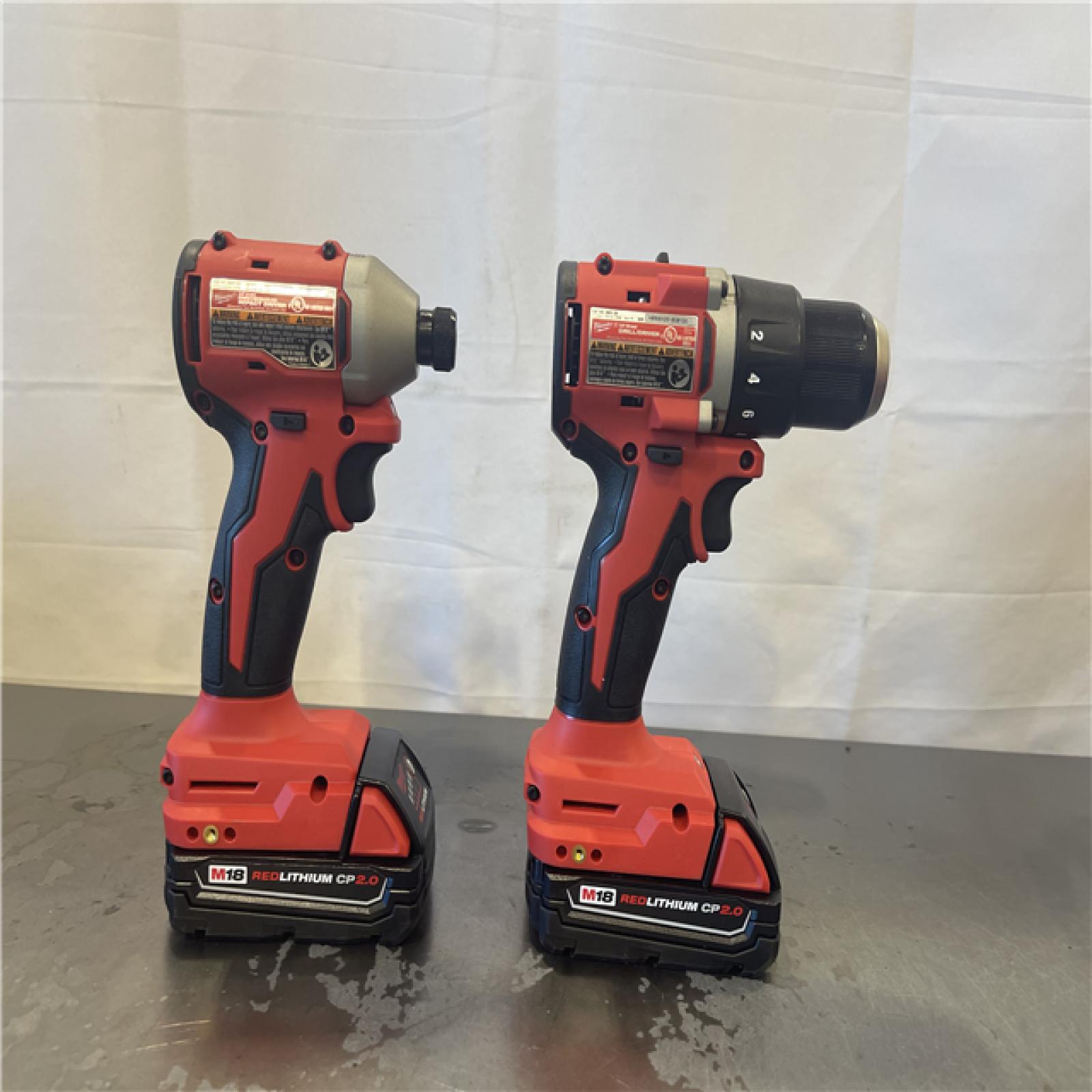 AS-IS- Milwaukee M18 Compact Brushless 2-Tool Combo Kit