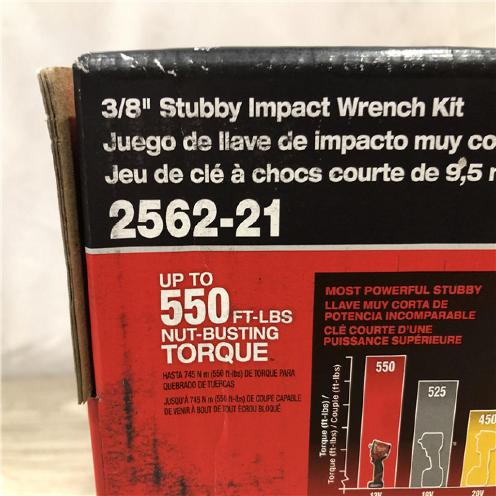 NEW! - Milwaukee FUEL 12V Li-Ion Cordless Stubby 3/8 in. Impact Wrench Kit