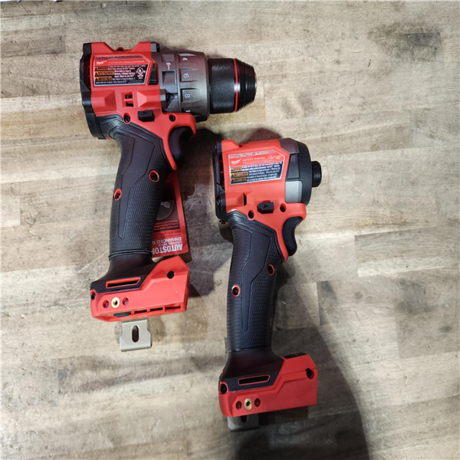 HOUSTON LOCATION - AS-IS Milwaukee FUEL 18V Lithium-Ion Brushless Cordless Hammer Drill and Impact Driver Combo Kit