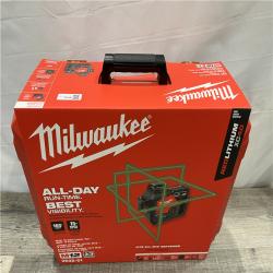 LIKE NEW - Milwaukee 12-Volt Lithium-Ion Cordless Green 250 ft. 3-Plane Laser Level Kit