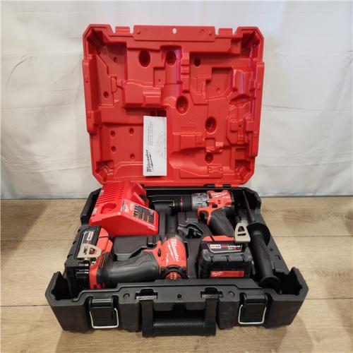 AS-IS- Milwaukee FUEL 18V Lithium-Ion Brushless Cordless Hammer Drill and Impact Driver Combo Kit