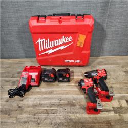 HOUSTON LOCATION - AS-IS MILWAUKEE FUEL 18V Lithium-Ion Brushless Cordless Hammer Drill and Impact Driver Combo Kit
