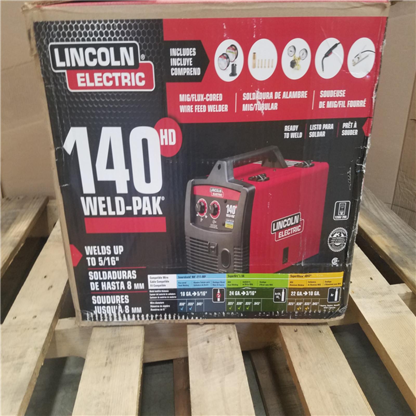 CALIFORNIA AS-IS LINCOLN ELECTRIC 140 WELD PAK