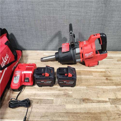 HOUSTON LOCATION - AS-IS (APPEARS LIKE NEW) Milwaukee FUEL 18V Lithium-Ion Brushless Cordless 1 in. Impact Wrench Extended Reach D-Handle Kit