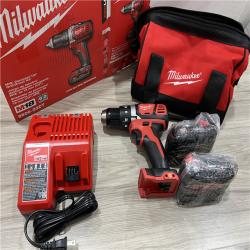AS-IS Milwaukee 18V Lithium-Ion Cordless 1/2 in. Drill Driver Kit