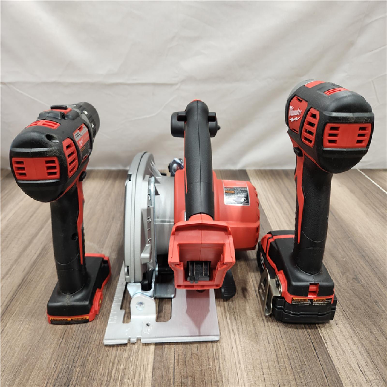 AS-IS- Milwaukee M18 18-Volt Lithium-Ion Cordless 9-Tool Combo Kit with 2-Batteries  Charger and Tool Bag