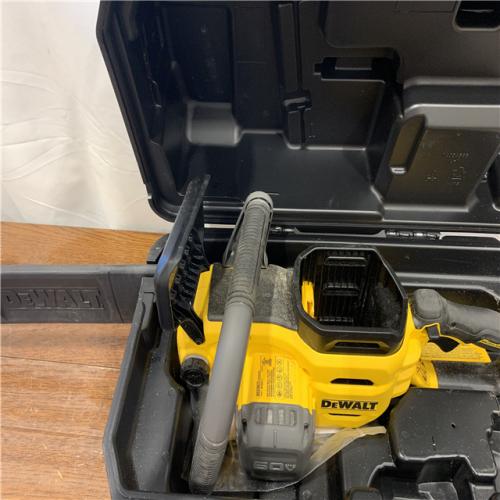 AS-IS- FLEXVOLT 60V MAX 20 in. Brushless Cordless Battery Powered Chainsaw and Carry Case (Tool and Case Only)