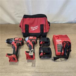 AS-IS Milwaukee 18V Lithium-Ion Cordless Drill Driver/Impact Driver Combo Kit