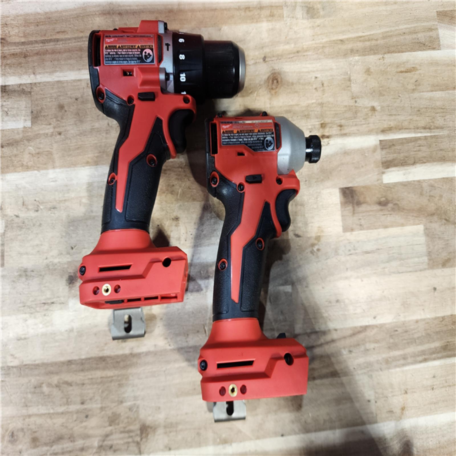 HOUSTON LOCATION - AS-IS Milwaukee 18-Volt Lithium-Ion Brushless Cordless Compact Hammer Drill/Impact Combo Kit
