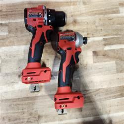 HOUSTON LOCATION - AS-IS Milwaukee 18-Volt Lithium-Ion Brushless Cordless Compact Hammer Drill/Impact Combo Kit