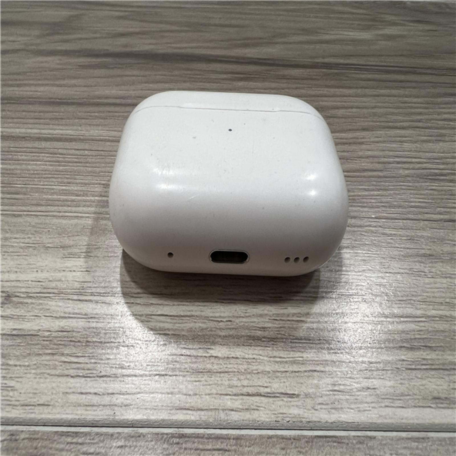 AS-IS Apple AirPods Pro (2nd Generation) with the USB-C MagSafe Charging Case