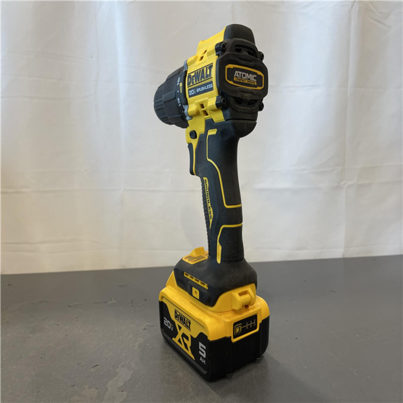 AS-IS - DEWALT ATOMIC 20V Lithium-Ion Cordless 1/2 in. Hammer Drill Kit