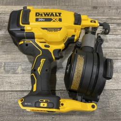 AS-IS DEWALT 20V MAX Lithium-Ion 15-Degree Electric Cordless Roofing Nailer Kit