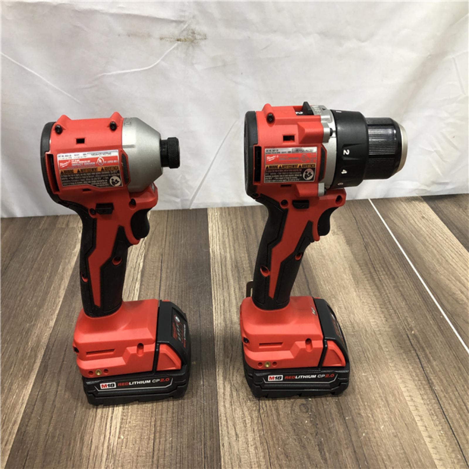 AS-IS Milwaukee 18V Lithium-Ion Brushless Cordless Compact Drill/Impact Combo Kit