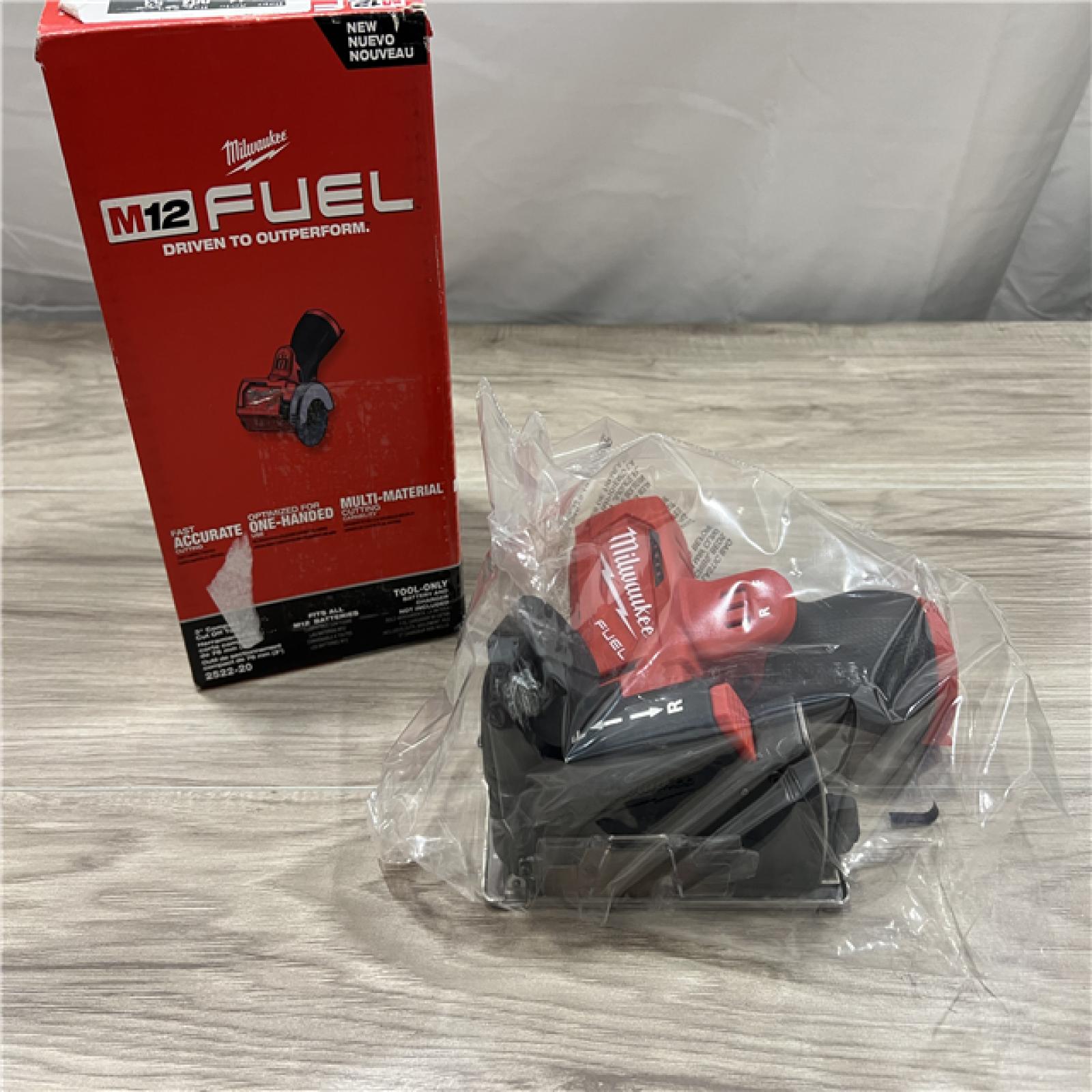 AS-IS Milwaukee  FUEL 12V Lithium-Ion Brushless Cordless 3 in. Cut Off Saw (Tool-Only)