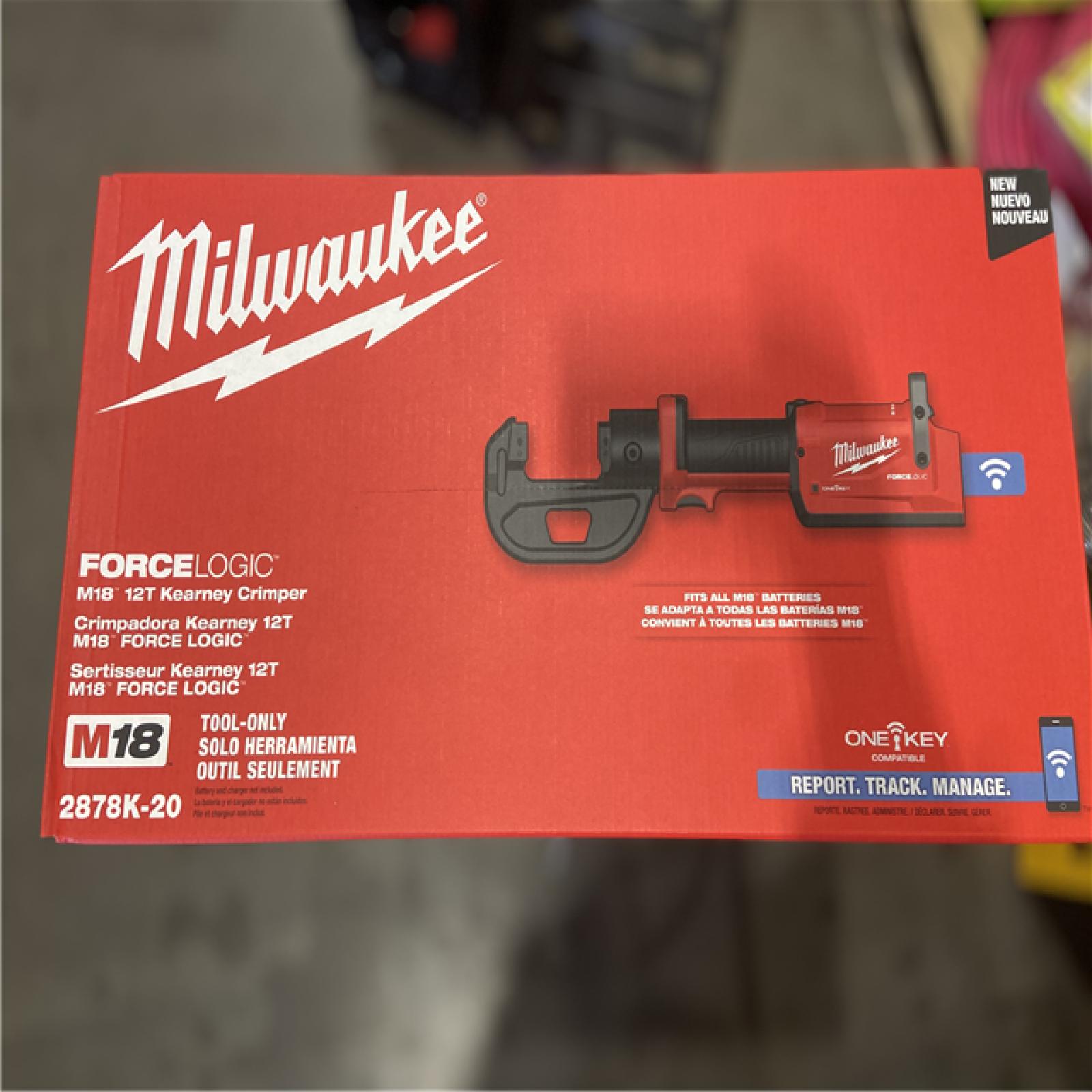 NEW! - Milwaukee M18 18V Lithium-Ion Cordless FORCE LOGIC 12T Kearney Crimper (Tool-Only)
