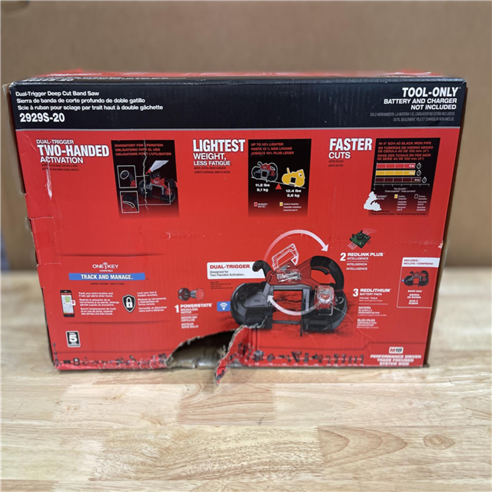DALLAS LOCATION- LIKE NEW! Milwaukee M18 FUEL 18V Lithium-Ion Brushless Cordless Deep Cut Dual Trigger Band Saw with ONE-KEY (Tool-Only)