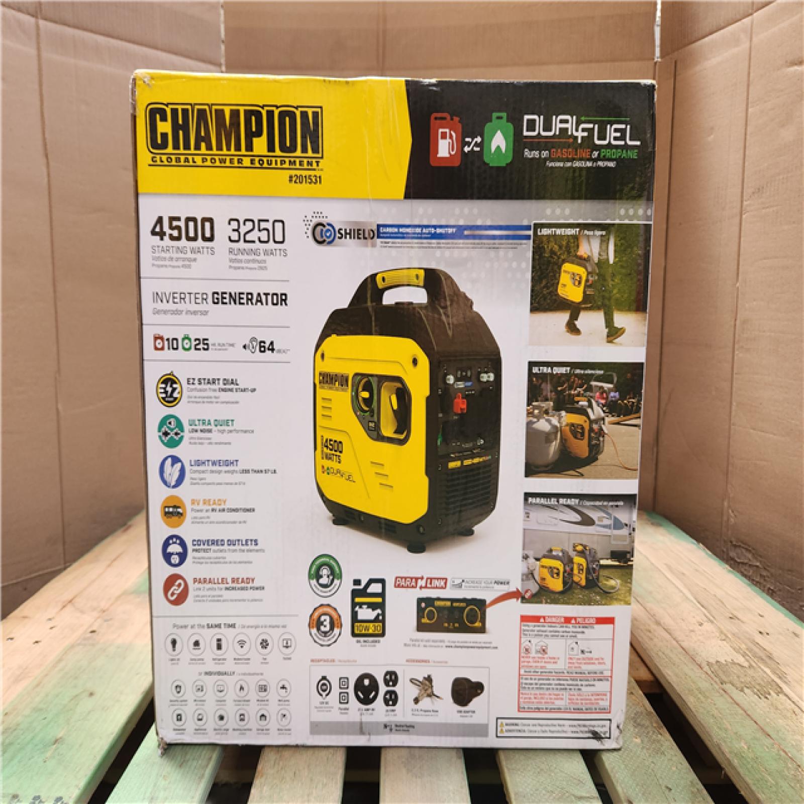 California As-Is Champion Generator