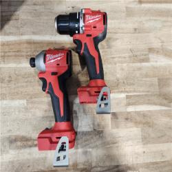 HOUSTON LOCATION - AS-IS Milwaukee 18-Volt Lithium-Ion Brushless Cordless Compact Hammer Drill/Impact Combo Kit