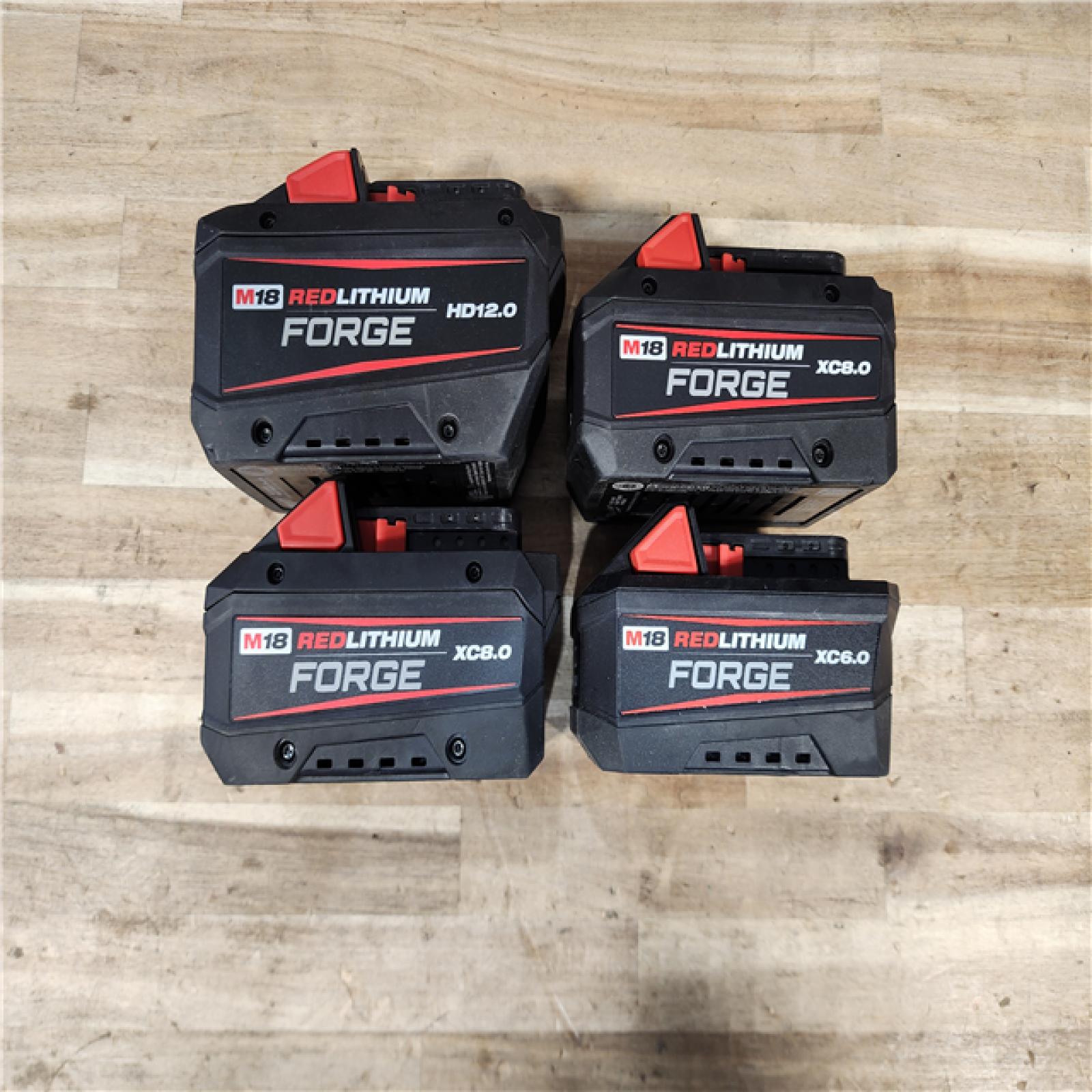 HOUSTON LOCATION - AS-IS MILWAUKEE FORGE BATTERY PACK QTY - 4