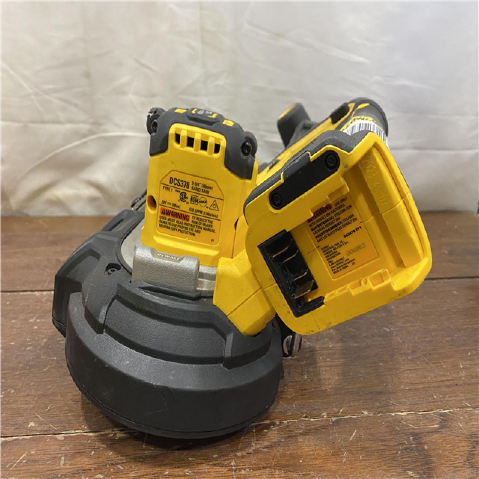 AS-IS DEWALT 20-Volt MAX 3-3/8 in. Cordless Brushless Bandsaw (Tool-Only)