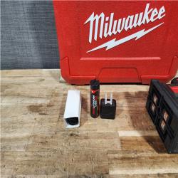 HOUSTON LOCATION - AS - IS Milwaukee 100 ft. REDLITHIUM Lithium-Ion USB Green Rechargeable Cross Line Laser Level with Charger