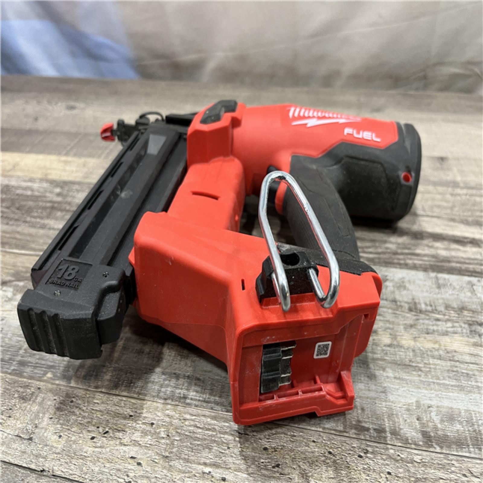 AS-IS Milwaukee FUEL 18-Volt Lithium-Ion Brushless Cordless Gen II 18-Gauge Brad Nailer (Tool-Only)